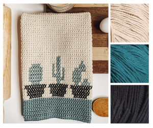 Cactus Dish Towel Pattern Kit