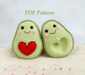 Avocados in Love Crochet Pattern