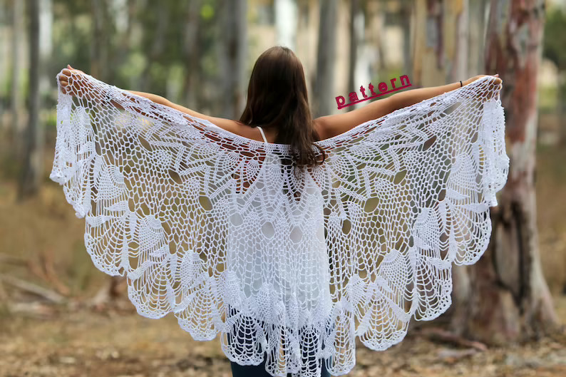 Wedding Shawl Crochet Pattern