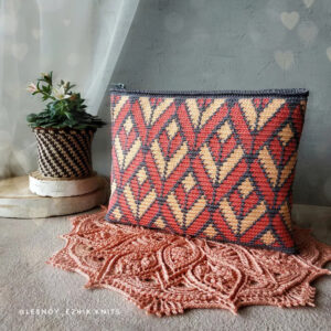 Tapestry Crochet Cosmetic Bag