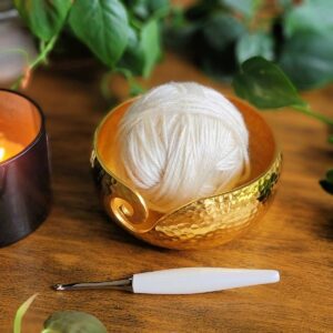 Furls Gold Yarn Bowl
