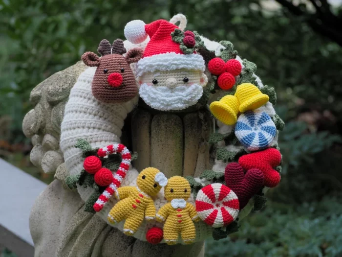 Christmas Wreath Crochet Pattern by RNata 1 Christmas Wreath Crochet Pattern
