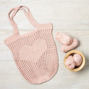 Learn to Filet Crochet Flamingo Market Bag Kit