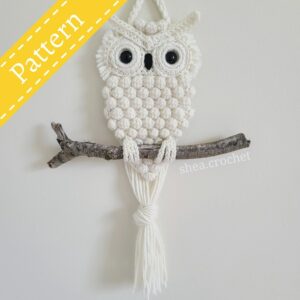 Owl Wall Hanging Crochet Pattern