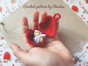 Heart Locket with Angel Crochet