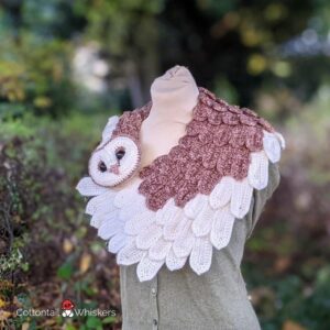 Crochet Barn Owl Wrap