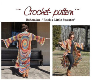 Bohemian Sweater Crochet Pattern