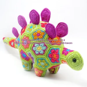 Stegosaurus African Flower Crochet