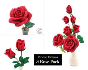 Crochet Roses Patterns Bundle