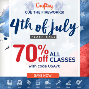 70% off All Craftsy Classes