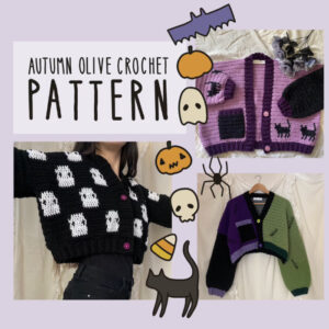 Halloween Cardigan Crochet Pattern 1 e1659462390656