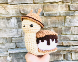 S’mores Snail Crochet Pattern