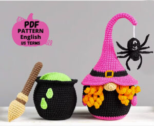 Crochet Witch Gnome