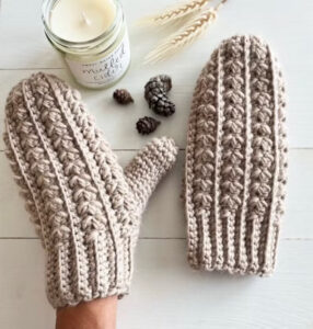Wintertide Mittens Crochet Pattern