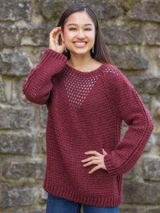 Winter Bloom Pullover Crochet Pattern
