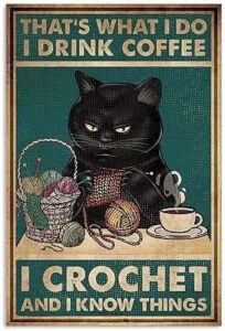 Black Cat Coffee Crochet