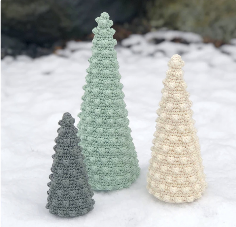 Bobble Christmas Trees in 3 Sizes by VibekeMagnesen 1 Bobble Christmas Trees