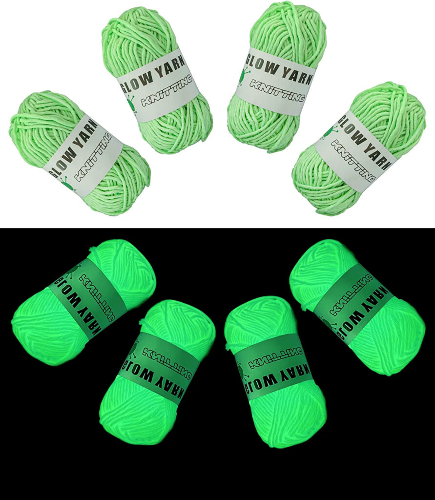 Glow in The Dark Yarn from Belachi 1 Glow in The Dark Yarn