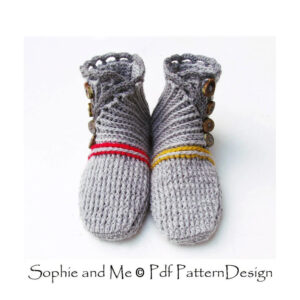 Wrap and Button Adult Booties