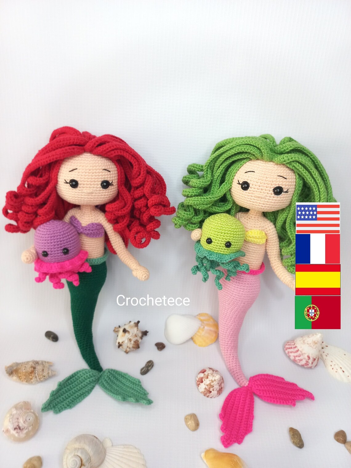 Crochet Mermaid and Jellyfish Pattern
