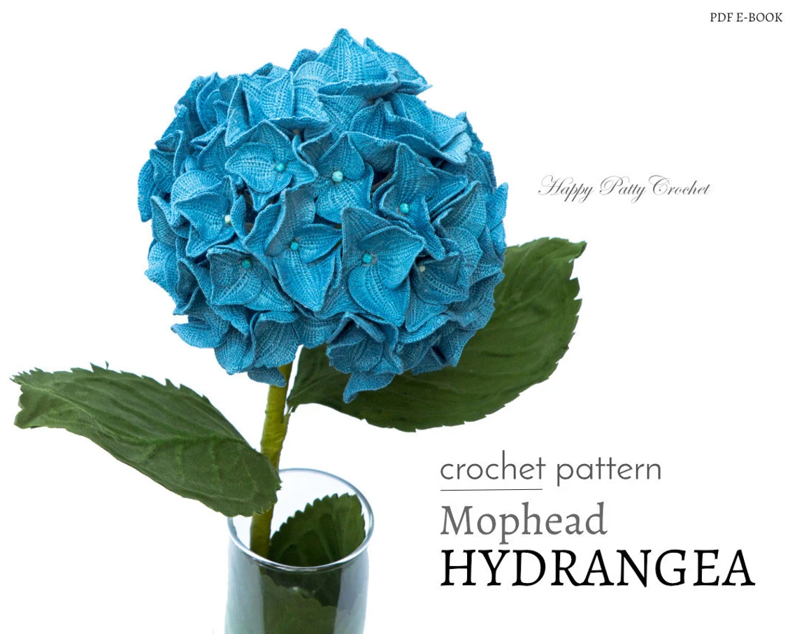 Mophead Hydrangea Crochet Pattern