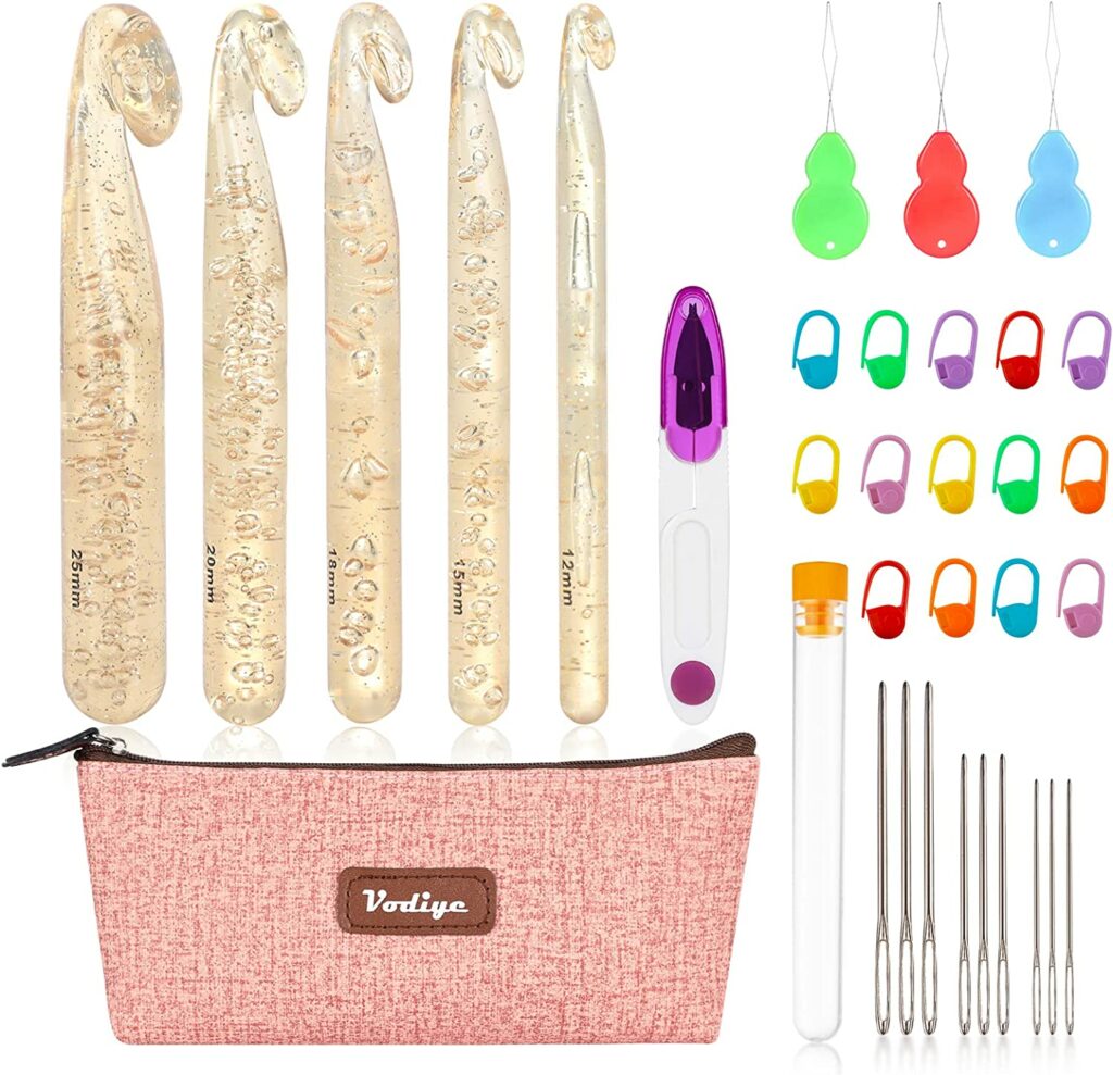 Vodiye 32 Pcs Crochet Hook Set 1 Vodiye Crochet Hook Set