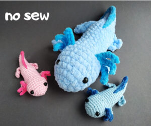Axolotl plush amigurumi