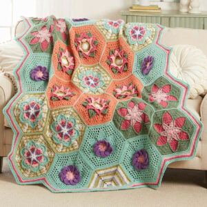 Flower Shoppe Crochet Afghan Kit