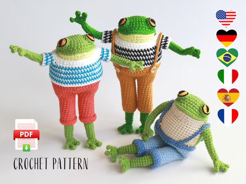 Hugo the Frog Crochet Pattern by MyCroWonder 1 Hugo the Frog Crochet Pattern