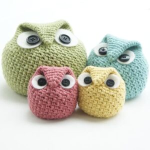 Crochet Chubby Owl Family