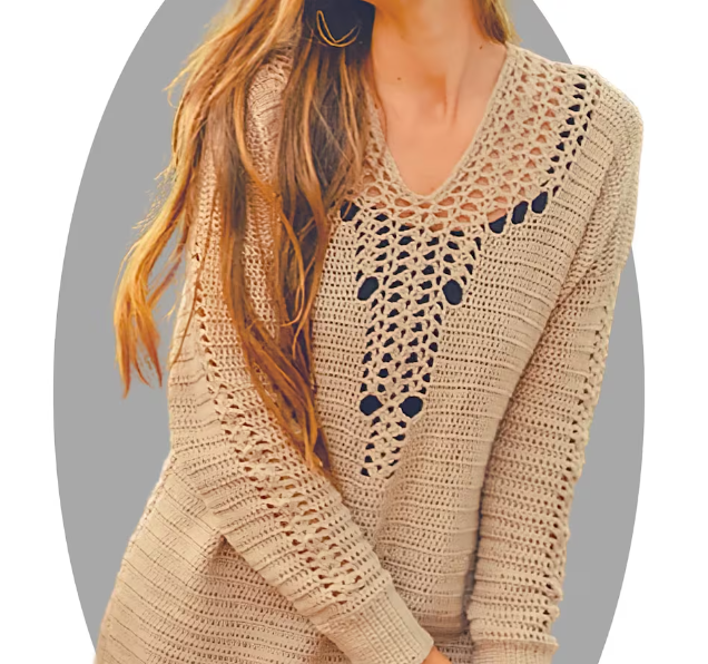 Mountain Crochet Sweater - Crochet Pullover by MermaidcatDesigns 1 Mountain Women Sweater