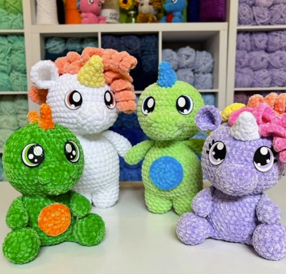 Unicorn and Dino Duo
