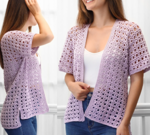 ELIANA Crochet cardigan pattern