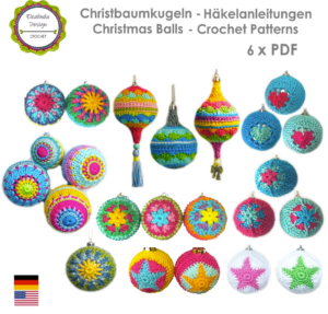 Colorful Boho Christmas Balls and Baubles