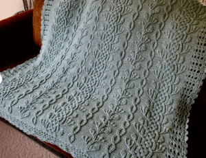 Celtic Garden Braided Cable Blanket