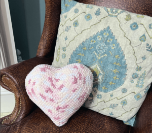 Crochet Sweetheart Decor Valentine Pillow