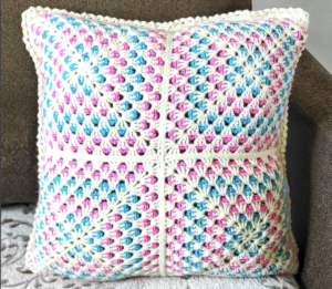 Granny Square Pillow Cover