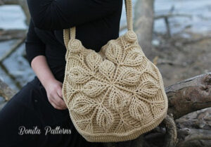 3D Embossed Garden Handbag