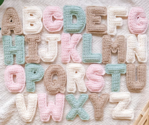 Crochet Uppercase Letters Pattern