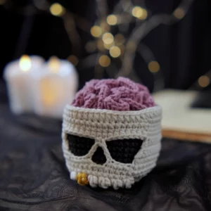 Brainy Skull Coaster Set