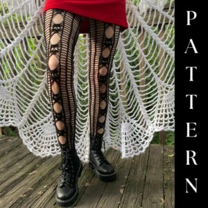 Crochet Skull Tights