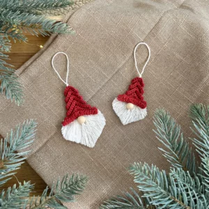 Crochet Christmas Gnome Ornaments