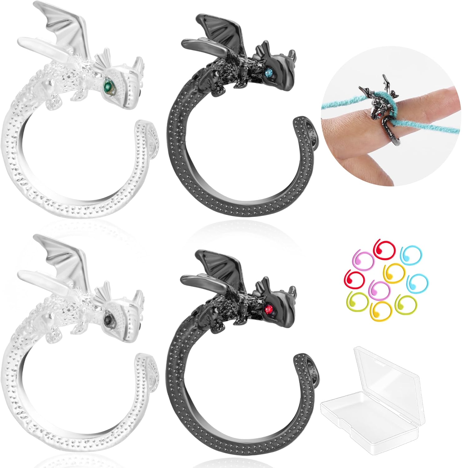 Dragon Crochet Tension Rings