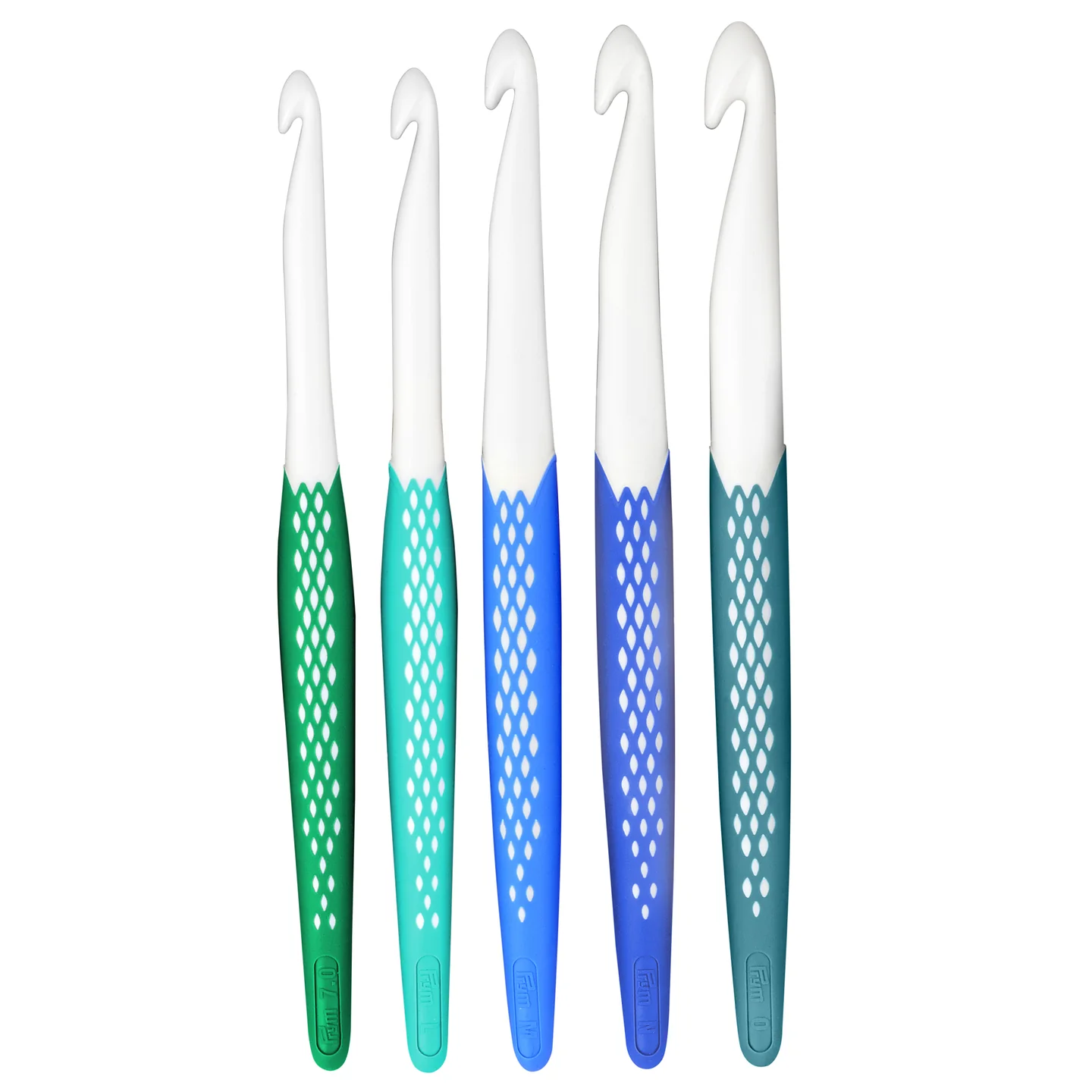HKYLRAT Crochet Hook Grips Set - 10PCS Ergonomic EVA Handle Attachments For 2mm To 10mm Hooks