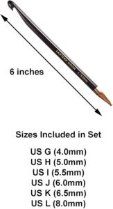 Interchangeable Tunisian Crochet Hook Set