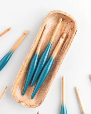 Limited Edition Teal Ombre Streamline Wood Crochet Hooks