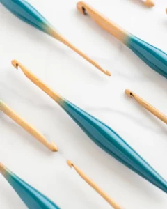 Limited Edition Teal Ombre Streamline Wood Crochet Hooks