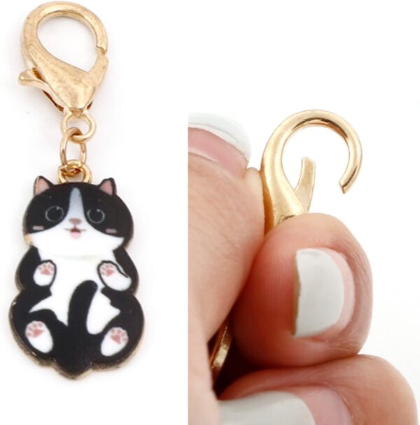 Cat Stitch Marker Charms for Crocheting and Knitting - 6Pcs - Image 8