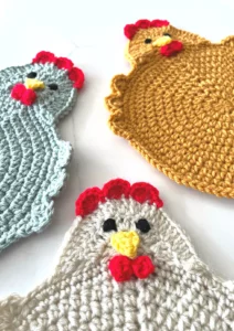 Chicken Trivet Potholder Crochet Pattern