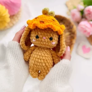 Crochet Bunnies in Easter Hats